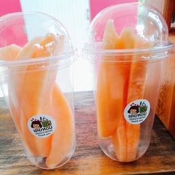 แคนตาลูปปั่นนมสด