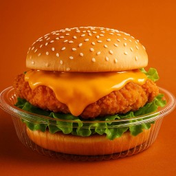 เบอร์เกอร์ไก่กรอบดั้งเดิม