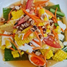 ตำข้าวโพดไข่เค็ม