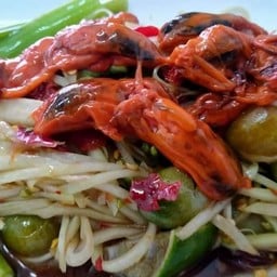 ส้มตำนั่งแคร่แบกะดิน