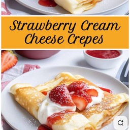 Crepe Roll Strawberry & Cream Cheese