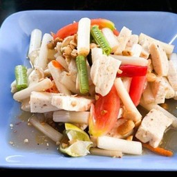 ตำไหลบัวกุ้งสด