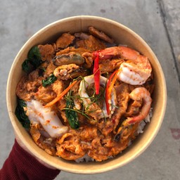 ข้าวไข่ข้นห่อหมกทะเล