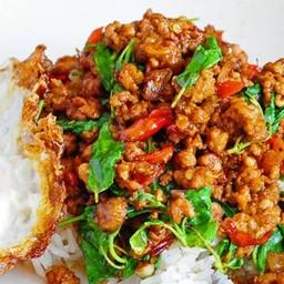 ข้าวกระเพราหมูสับ