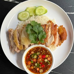 ข้าวมันไก่+ไก่ทอด