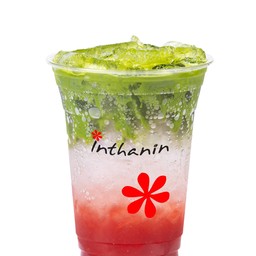 มัทฉะสตรอว์เบอร์รี่โซดา