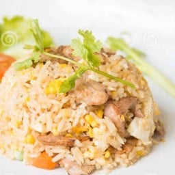 ข้าวผัดไข่ หมู (ไม่ใส่ผัก)
