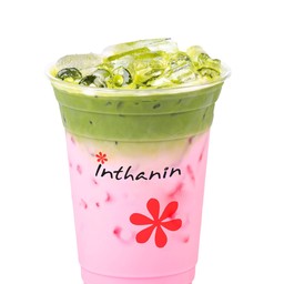 มัทฉะนมชมพู