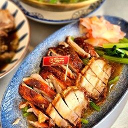 เป็ดย่าง+หมูกรอบ สับ