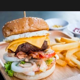 (320) แฮมเบอร์เกอร์ไทยวากิว Hamberger Thai Wagyu Aging Beef