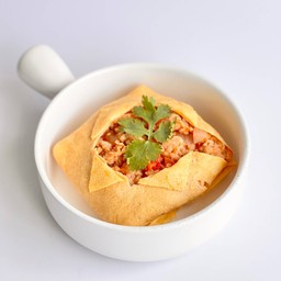 ไข่ยัดไส้อกไก่สับ ไร้น้ำมัน 295KCAL