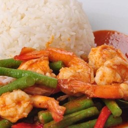 ข้าวพริกแกงกุ้ง