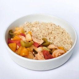 ผัดเปรี้ยวหวานอกไก่ลีน ไร้น้ำมัน 245KCAL