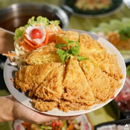 ไข่เจียววุ้นเส้นทอดกรอบ