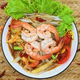 ตำกุ้งสุก