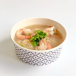 ข้าวต้มคลีนกุ้งสด ไร้น้ำมัน (ข้าวกล้อง) 215 KCAL