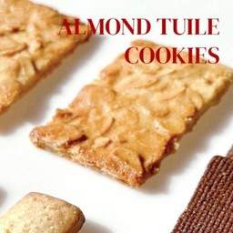 Almond tuile cookies