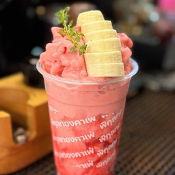 สตอเบอรี่ + กล้วยสมูทตี้