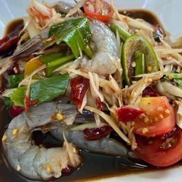 ตำปูปลาร้ากุ้งสด