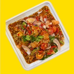 ยำแซลมอนปลาร้านัว