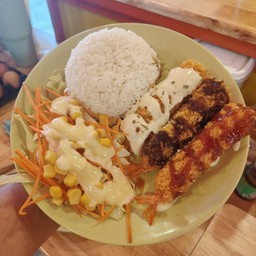 ข้าวกุ้งกรอบ3ซอส