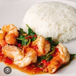 กุ้ง-ผัดกะเพรา,พริกแกง,กระเทียมพริกไท