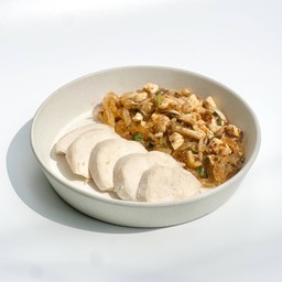 ลาบเส้นแก้วอกไก่ลีน คลีน + อกไก่ซูวี