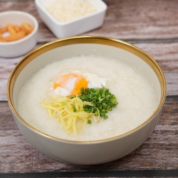 โจ๊กเปล่า ไข่ลวก