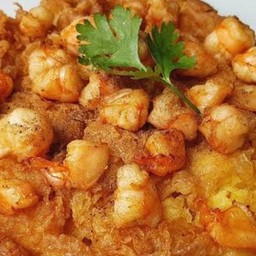 ข้าวไข่เจียวกุ้งสับ