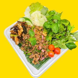 ลาบอีสานเป็ด (ไม่มีเครื่องใน)