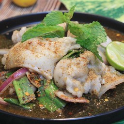 ลาบหมูสามชั้นสไลด์