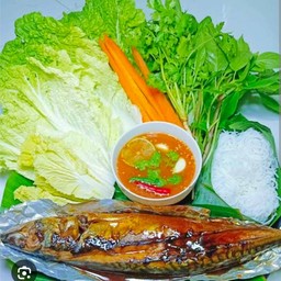 ปลาซาบะนอร์เวย์ย่างสมุนไพร ไซส์ XL