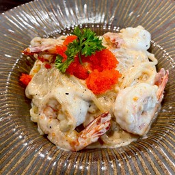 พาสต้าซอสครีมไข่กุ้ง