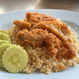 ข้าวมันไก่ทอด