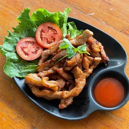 หมูแดดเดียวทอด