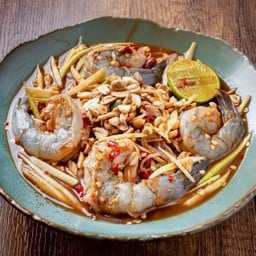 ตำมะม่วงกุ้งสด