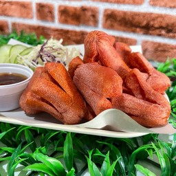 ไส้กรอกแดงทอด