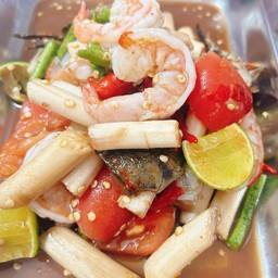 ตำไหลบัวกุ้งสุก