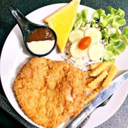 สเต็กอกไก่ทอด