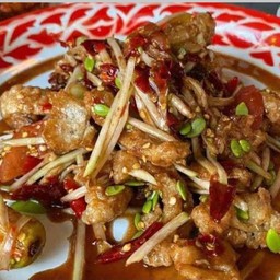 ตำปลาร้าแคปหมู