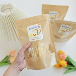 ขนมปังกรุบกรอบ แบบถุง 60 กรัม