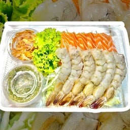กุ้ง+แซลมอน หอมเจียว