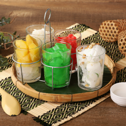 ไอติมกะทิ + ท็อปปิ้ง