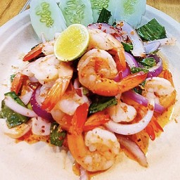 ลาบกุ้งลวก
