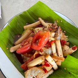 ตำไหลบัวกุ้งสด