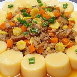 ผัดเต้าหู้หมูสับ