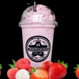 ลินจี่สตรอเบอรี่โยเกิร์ตปั่น