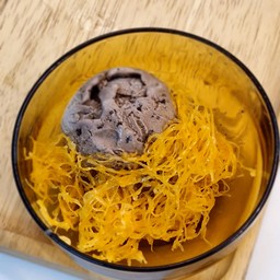 ไอติมช็อกโกแลต+ฝอยทอง