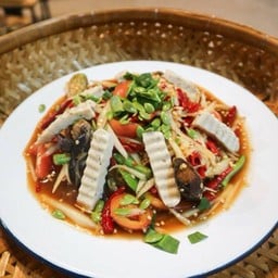 ตำปูปลาร้าหมูยอ/ไก่ยอ