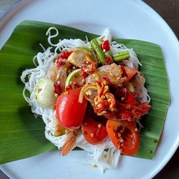 ตำขนมจีนกุ้งสะดุ้ง